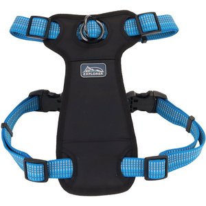 K9 Explorer Brights Reflective Front-Connect Harness, Lake, Large, 1-in x 26-38-in