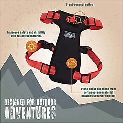K9 Explorer Brights Reflective Front-Connect Harness, Lake, Large, 1-in x 26-38-in slide 2 of 6