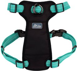 K9 Explorer Brights Reflective Front-Connect Harness, Ocean, X-Small, 5/8-in x 12-18-in