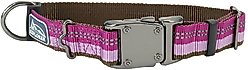 K9 Explorer Reflective Adjustable Dog Collar, Orchid, Medium
