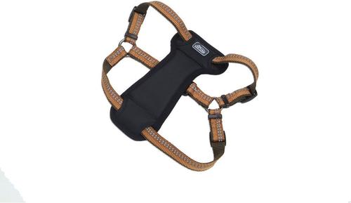 Show full view: K9 Explorer Reflective Adjustable Padded Dog Harness, Campfire Orange, Small, 5/8-in x 16-24-in slide 1 of 8