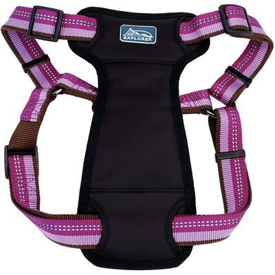 K9 Explorer K9 Explorer Reflective Adjustable Padded Dog Harness, Orchid, Small, 5/8-in x 16-24-in