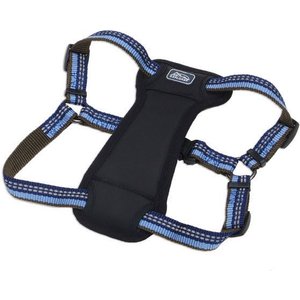 K9 Explorer Reflective Adjustable Padded Dog Harness, Sapphire, Small, 5/8-in x 16-24-in