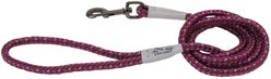 K9 Explorer Reflective Braided Rope Snap Dog Leash, Orchid