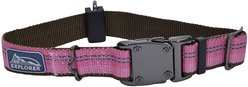 K9 Explorer Reflective Dog Collar, Rosebud, 12 to 18-in neck, 1-in wide