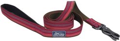 K9 Explorer Scissor Snap Reflective Dog Leash, Berry, 6-ft long, 1-in wide