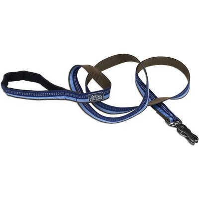 K9 Explorer K9 Explorer Scissor Snap Reflective Dog Leash, Sapphire, 6-ft long, 1-in wide