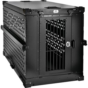 K9 Kennel Boss Heavy Duty Collapsible Dog Crate, Black, Large