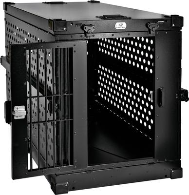 Show full view: K9 Kennel Boss Heavy Duty Collapsible Dog Crate, Black, Large slide 2 of 11