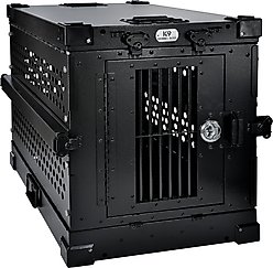 K9 Kennel Boss Heavy Duty Collapsible Dog Crate, Black, Small slide 1 of 9