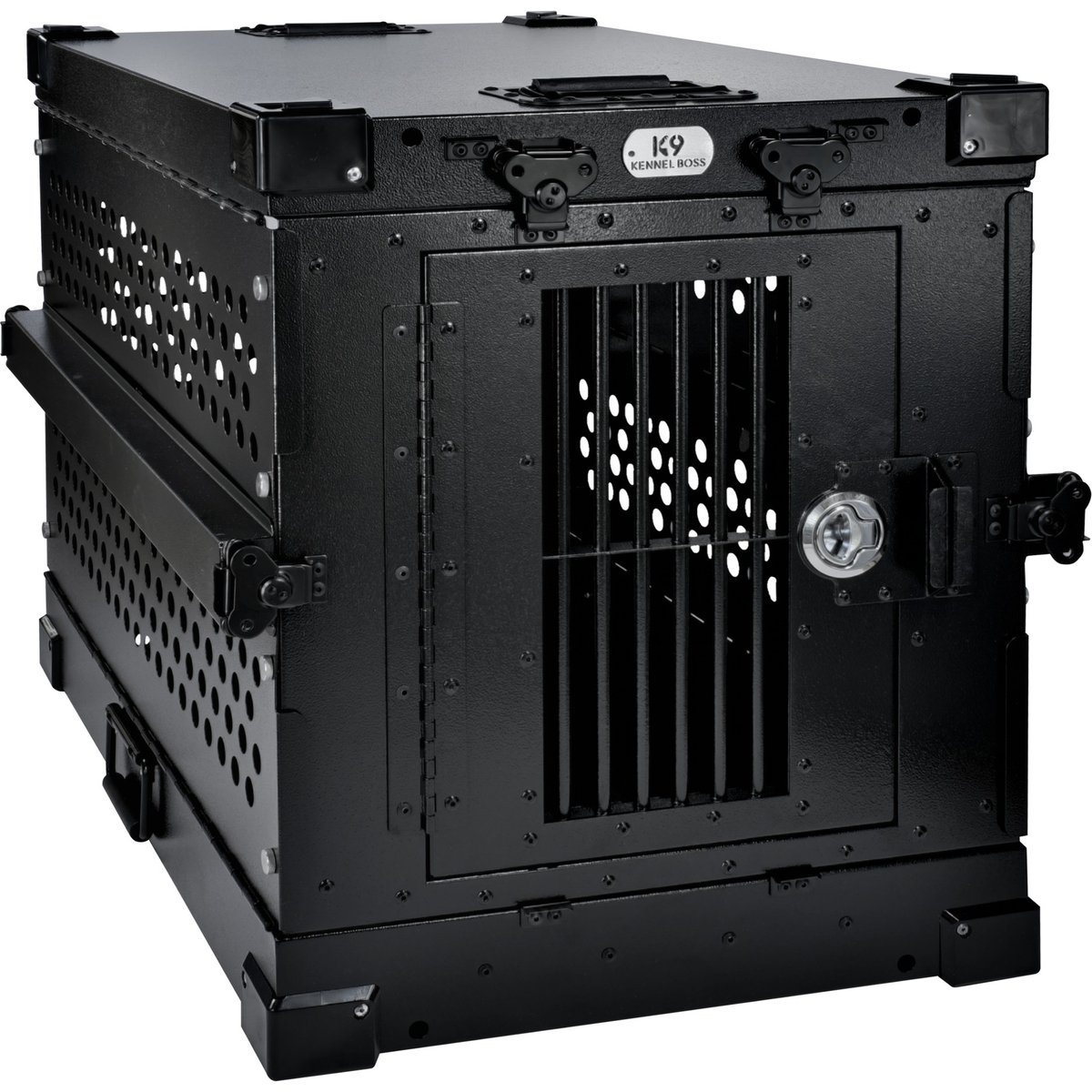 K9 Kennel Boss Heavy Duty Collapsible Dog Crate, Black, Small