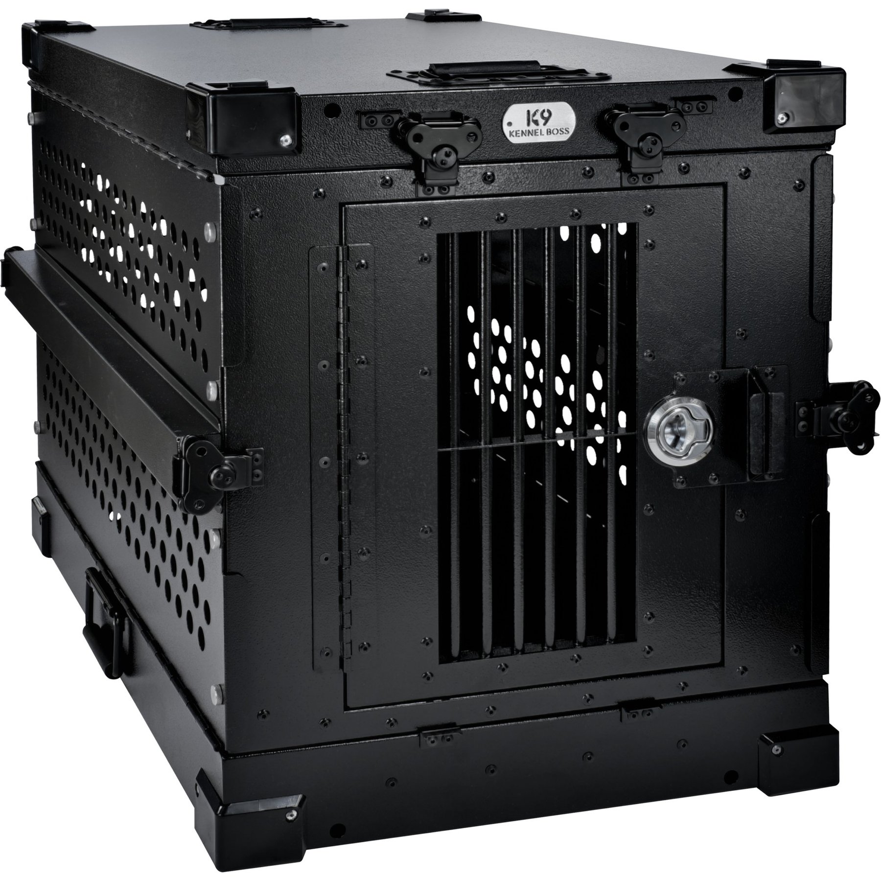 K9 Kennel Boss Heavy Duty Collapsible Dog Crate, Black, Small