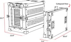 K9 Kennel Boss Heavy Duty Collapsible Dog Crate, Black, Small slide 2 of 9
