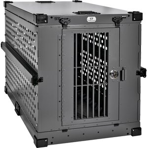 K9 Kennel Boss Heavy Duty Collapsible Dog Crate, Gray, Large