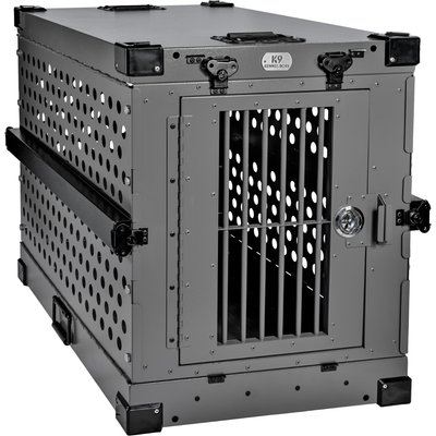 K9 Kennel Boss K9 Kennel Boss Heavy Duty Collapsible Dog Crate, Gray, Medium
