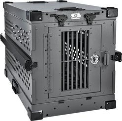 K9 Kennel Boss Heavy Duty Collapsible Dog Crate, Gray, Small