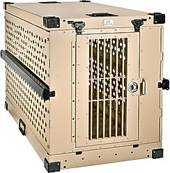 K9 Kennel Boss Heavy Duty Collapsible Dog Crate, Tan, Large slide 1 of 9
