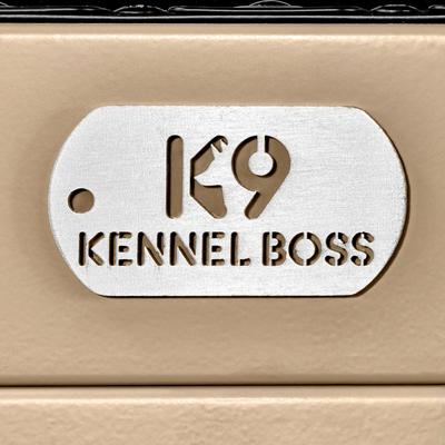 Show full view: K9 Kennel Boss Heavy Duty Collapsible Dog Crate, Tan, Large slide 7 of 11