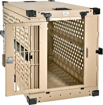 Show full view: K9 Kennel Boss Heavy Duty Collapsible Dog Crate, Tan, Large slide 2 of 11