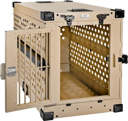 Show full view: K9 Kennel Boss Heavy Duty Collapsible Dog Crate, Tan, Medium slide 2 of 11