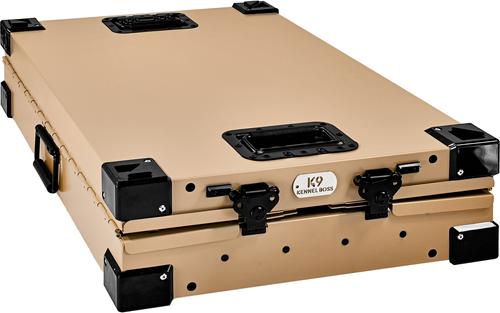 Show full view: K9 Kennel Boss Heavy Duty Collapsible Dog Crate, Tan, Small slide 4 of 11