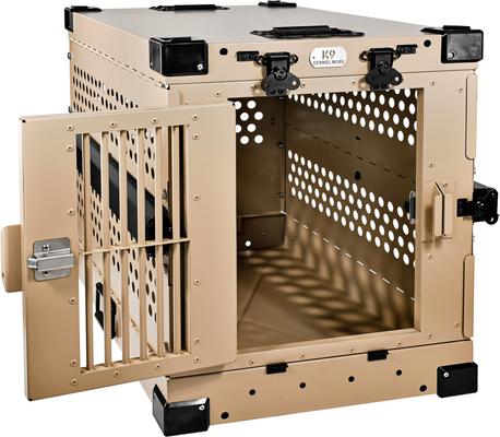 Show full view: K9 Kennel Boss Heavy Duty Collapsible Dog Crate, Tan, Small slide 2 of 11