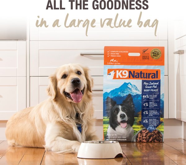 K9 Natural New Zealand Beef Feast Grain-Free Freeze-Dried Dog Food