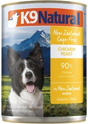 K9 Natural Cage-Free Chicken Feast Grain-Free Canned Dog Food, 13-oz, case of 12
