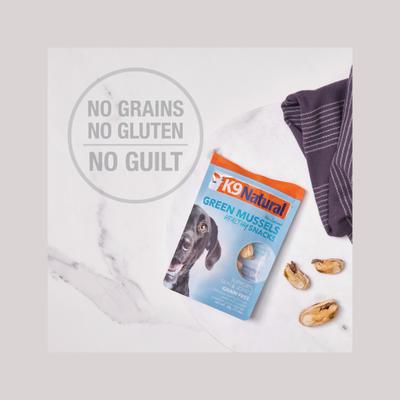Show full view: K9 Natural Healthy Snacks Green Mussels Freeze-Dried Dog Treats, 1.76-oz bag slide 7 of 12