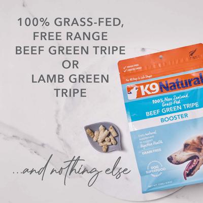 Show full view: K9 Natural Lamb Green Tripe Booster Digestive Supplement for Dogs, 7-oz bag slide 3 of 10
