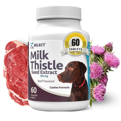 Show full view: K9 Select Beef Flavored Milk Thistle Dog Liver Supplement, 60 count slide 1 of 9