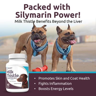 Show full view: K9 Select Beef Flavored Milk Thistle Dog Liver Supplement, 60 count slide 4 of 9