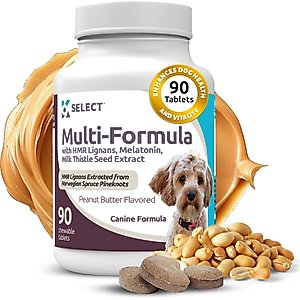 K9 Select HMR Multi-Formula Peanut Butter Formula Dog Hormone Supplement, 10 mg, 90 count