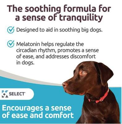 Show full view: K9 Select Melatonin Beef Flavor Calming Dog Supplement, 6-mg, 90 count slide 5 of 7