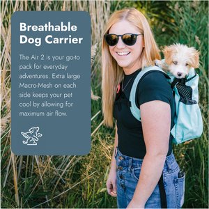 K9 Sport Sack Air 2 Forward Facing Dog Carrier Backpack, Jet Black, Large