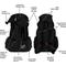 Show in main carousel: K9 Sport Sack Air 2 Forward Facing Dog Carrier Backpack, Jet Black, Medium slide 5 of 9