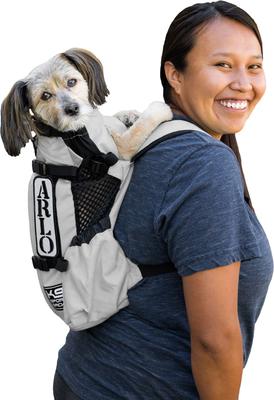 Show full view: K9 Sport Sack Air 2 Forward Facing Dog Carrier Backpack, Light Grey, Medium slide 1 of 9