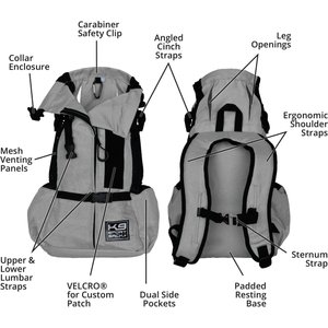 K9 Sport Sack Air 2 Forward Facing Dog Carrier Backpack, Light Grey, X-Small