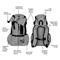 Show in main carousel: K9 Sport Sack Air 2 Forward Facing Dog Carrier Backpack, Light Grey, X-Small slide 5 of 9