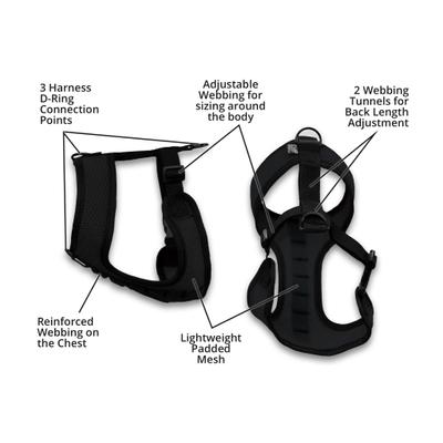 Show full view: K9 Sport Sack Dog Harness, Black, Small slide 5 of 9