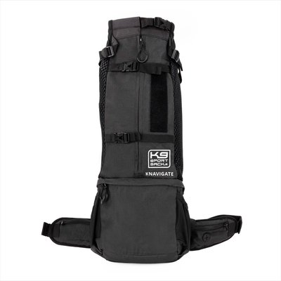 K9 Sport Sack K9 Sport Sack KNAVIGATE Forward Facing Backpack Dog Carrier, Black, Medium