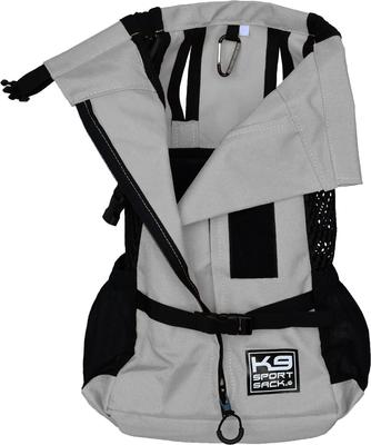 Show full view: K9 Sport Sack Plus 2 Forward Facing Dog Carrier Backpack, Grey, Medium slide 8 of 12