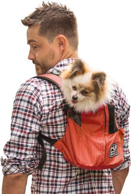 Show full view: K9 Sport Sack Trainer Forward Facing Dog Carrier Backpack, Coral, Small slide 1 of 11