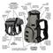 Show in main carousel: K9 Sport Sack Walk-On Packable Backpack Dog Carrier, Grey, Large slide 3 of 9