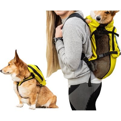 K9 Sport Sack K9 Sport Sack Walk-On Packable Backpack Dog Carrier, Yellow, Large