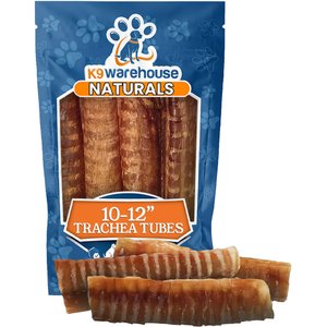 K9warehouse 10 to 12-in Trachea Tubes Dog Treats, 6 count