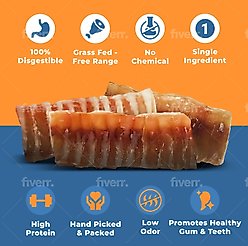 K9warehouse 5 to 6-in Trachea Tubes Dog Treats, 12 count slide 2 of 4