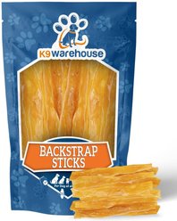 K9warehouse Backstrap Sticks Natural Dog Treats, 6-in, 12 count