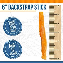 K9warehouse Backstrap Sticks Natural Dog Treats, 6-in, 12 count slide 2 of 6