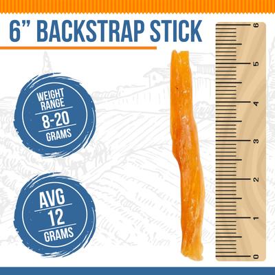 Show full view: K9warehouse Backstrap Sticks Natural Dog Treats, 6-in, 12 count slide 3 of 7
